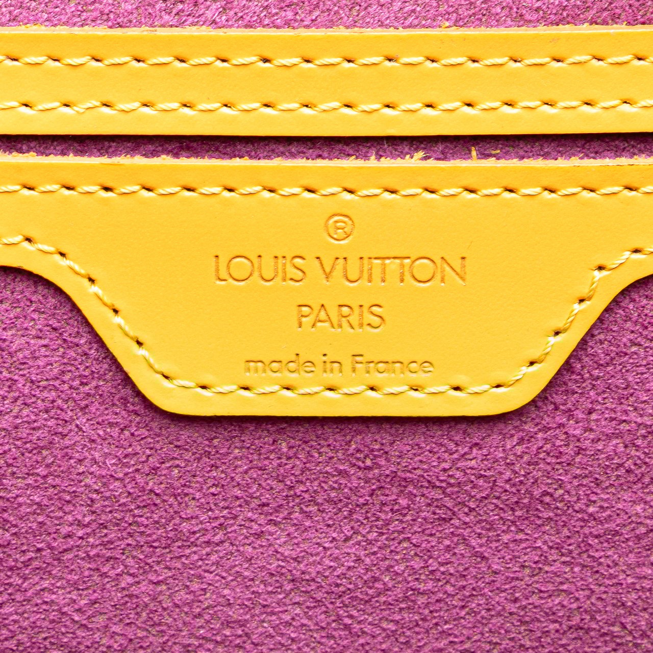 Louis Vuitton Epi Gobelins Geel
