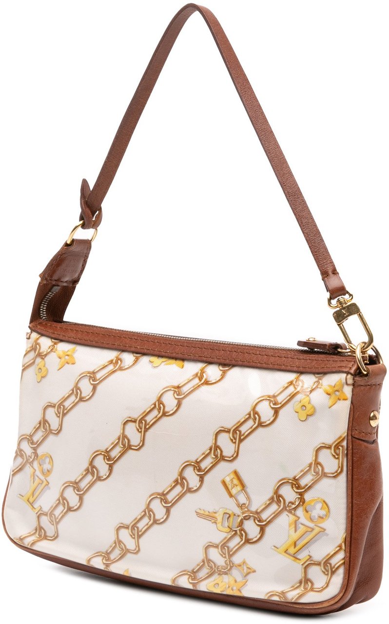 Louis Vuitton Monogram Charms Pochette Accessoires Wit