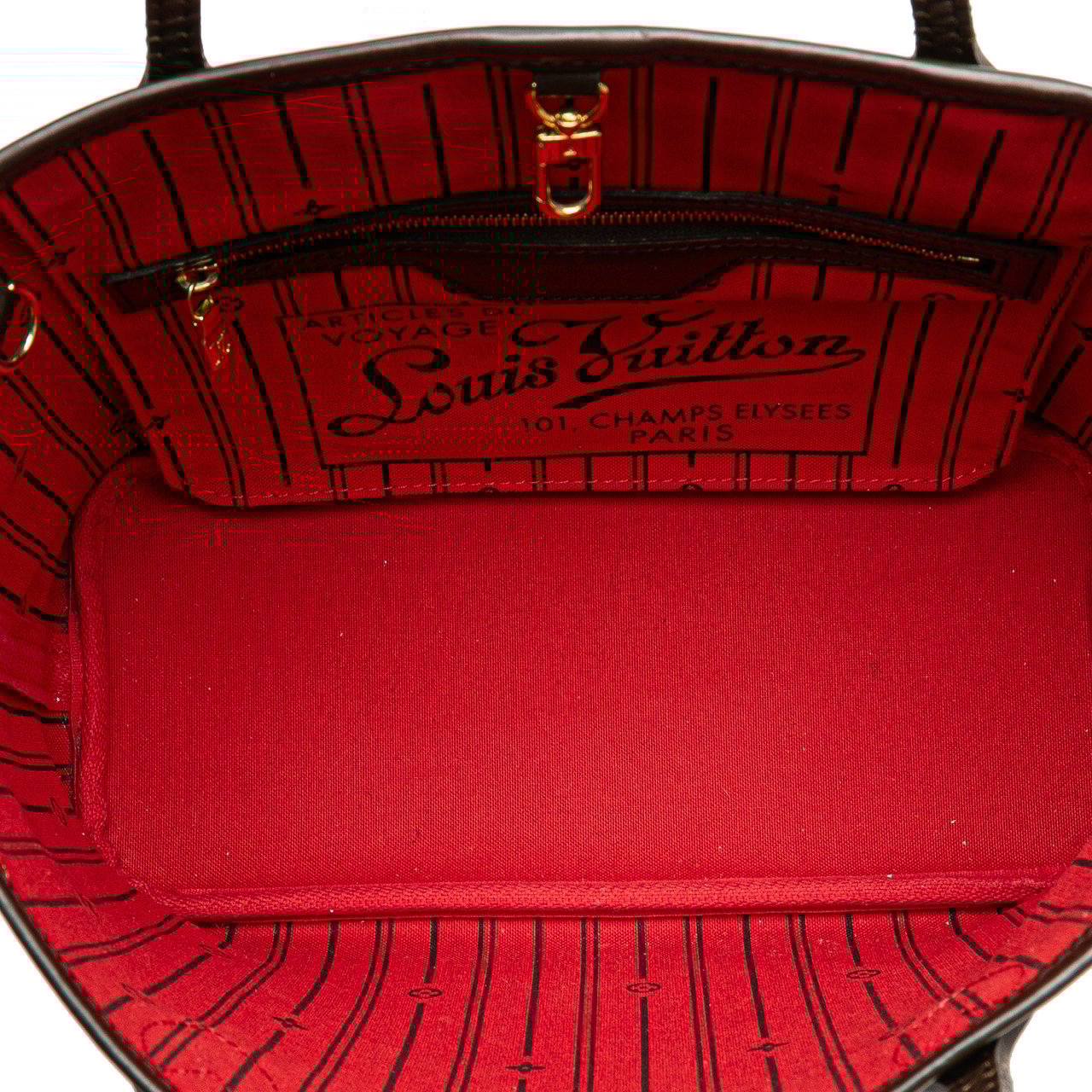 Louis Vuitton Damier Ebene Neverfull PM Bruin