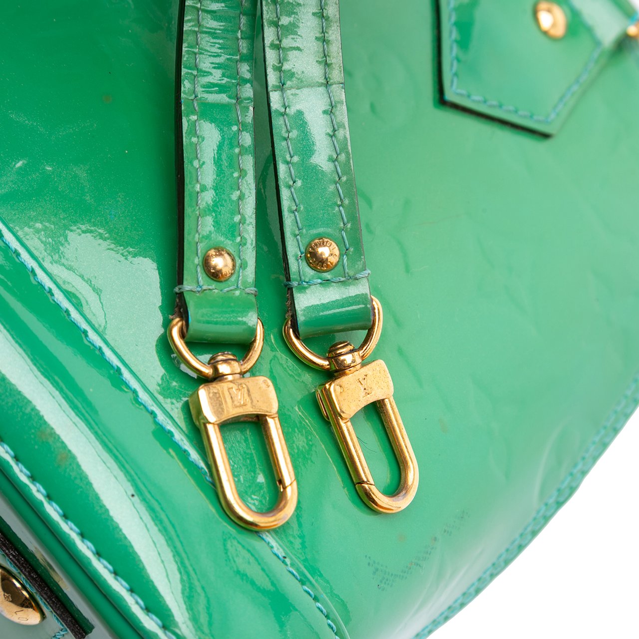 Louis Vuitton Monogram Vernis Alma BB Groen