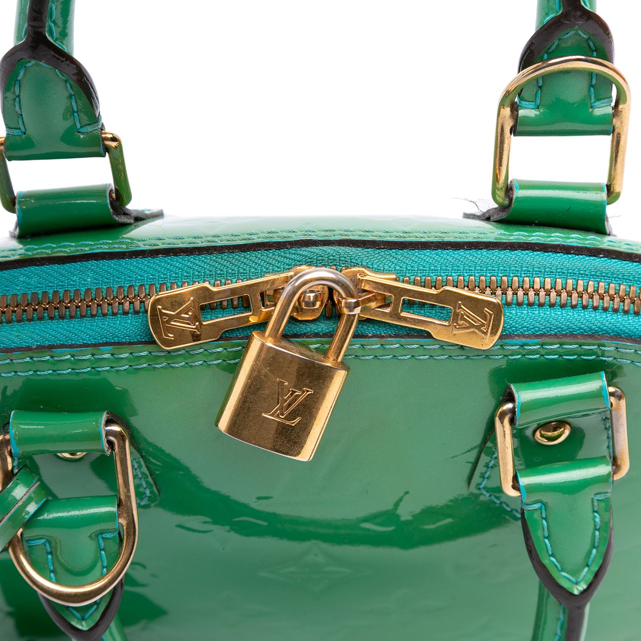 Louis Vuitton Monogram Vernis Alma BB Groen