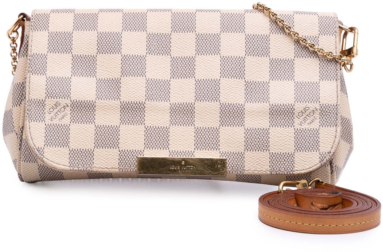 Louis Vuitton Damier Azur Favorite PM Wit