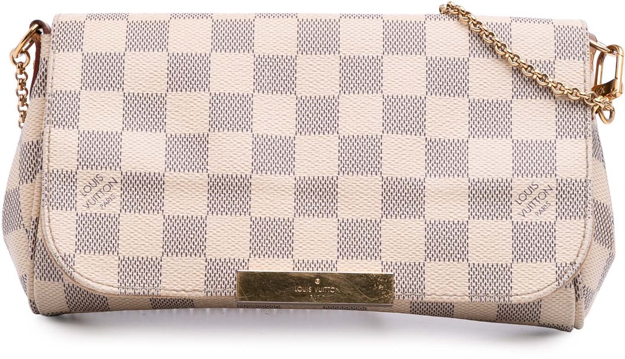 Louis Vuitton Damier Azur Favorite PM Wit