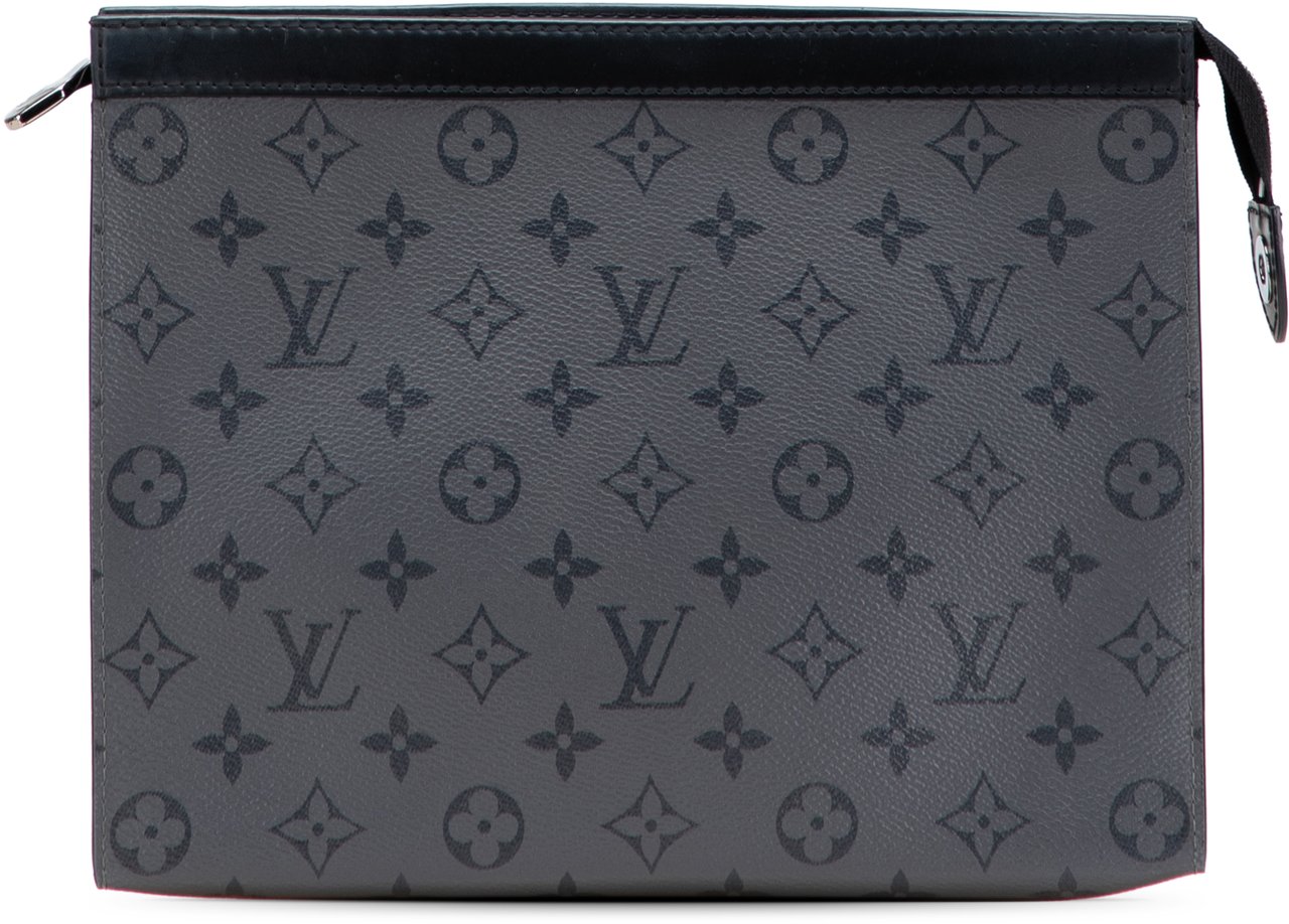 Louis Vuitton Monogram Eclipse Reverse Pochette Voyage MM Grijs
