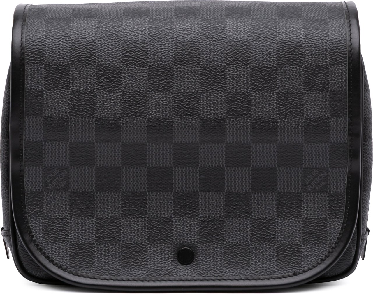 Louis Vuitton Damier Graphite Hanging Toiletry Kit Pouch Zwart