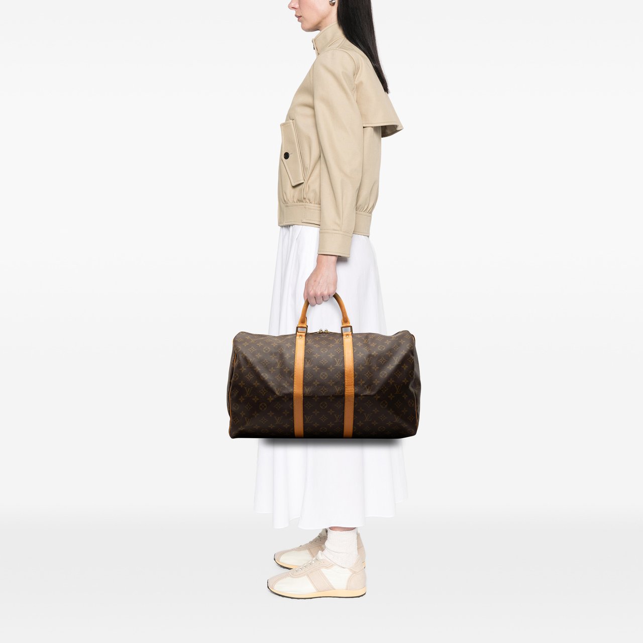 Louis Vuitton Monogram Keepall 50 Bruin