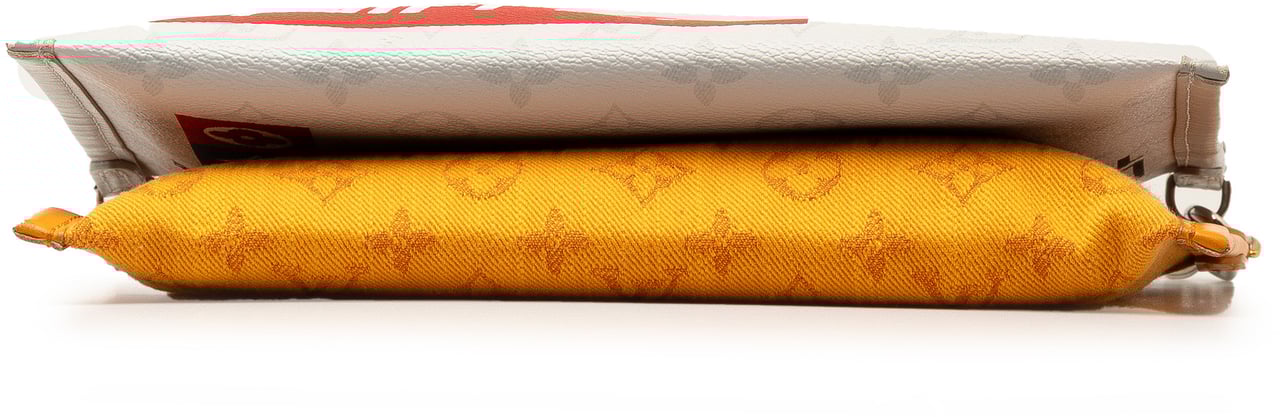 Louis Vuitton Monogram Antartica Double Flat Messenger Grijs