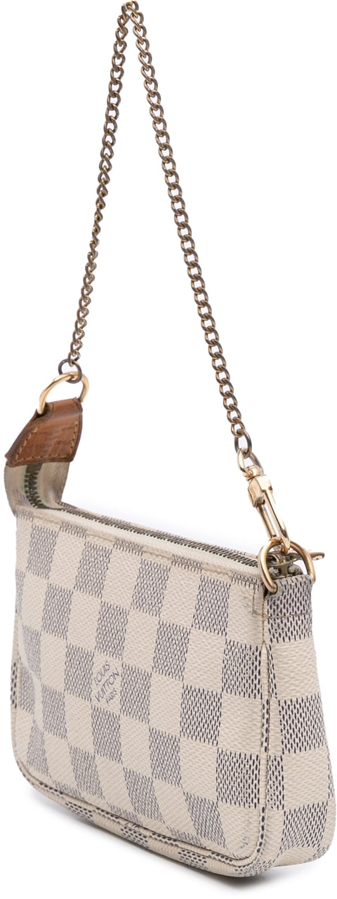 Louis Vuitton Damier Azur Mini Pochette Accessoires Wit