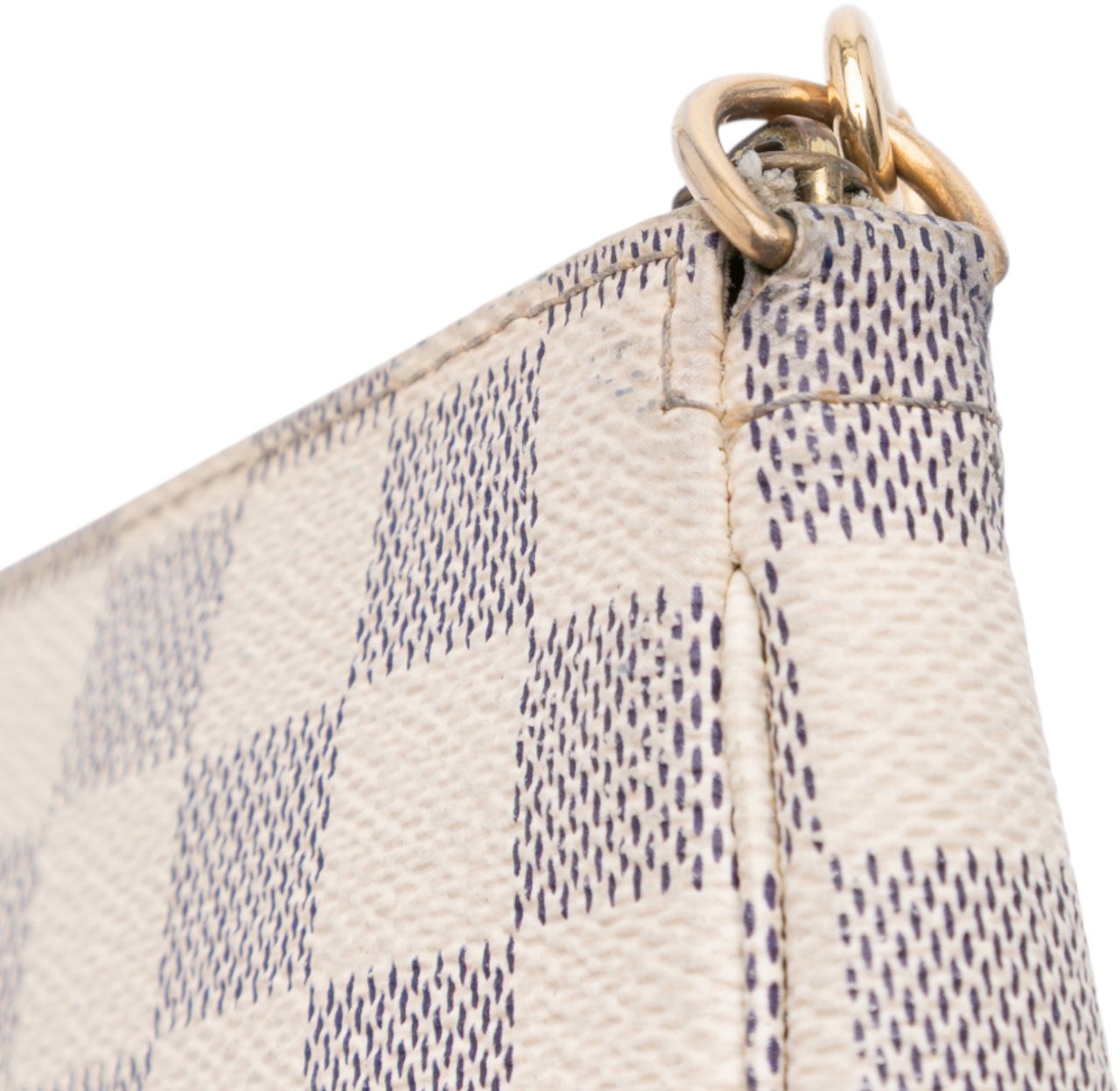 Louis Vuitton Damier Azur Mini Pochette Accessoires Wit
