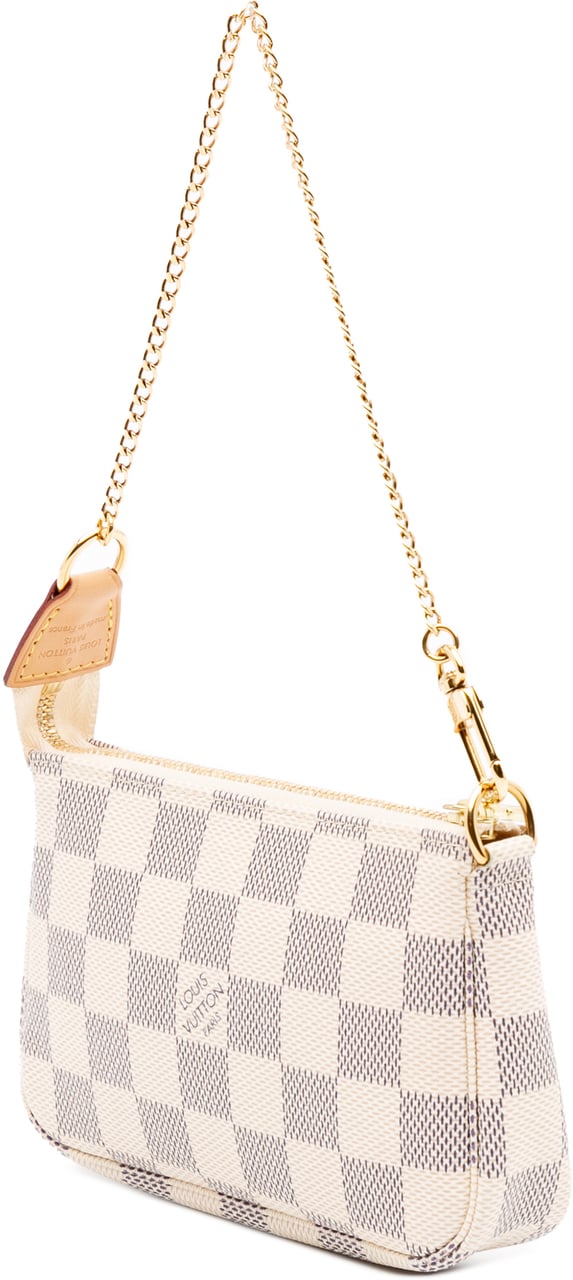 Louis Vuitton Damier Azur Mini Pochette Accessoires Wit