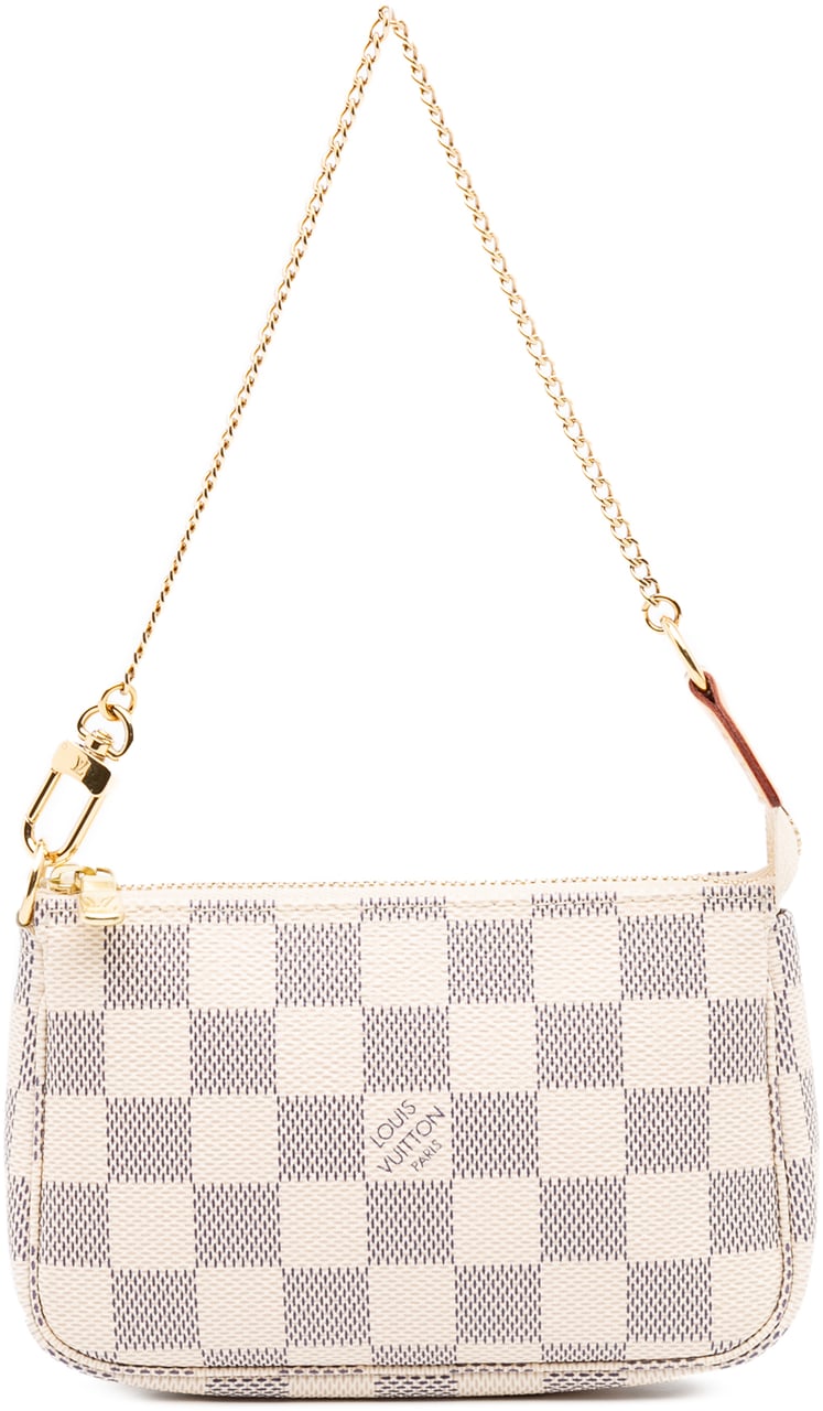 Louis Vuitton Damier Azur Mini Pochette Accessoires Wit