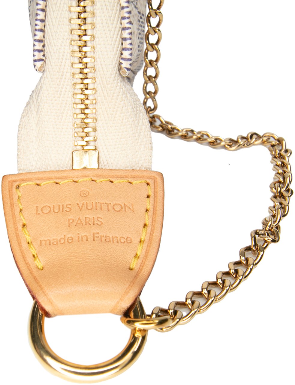 Louis Vuitton Damier Azur Mini Pochette Accessoires Wit