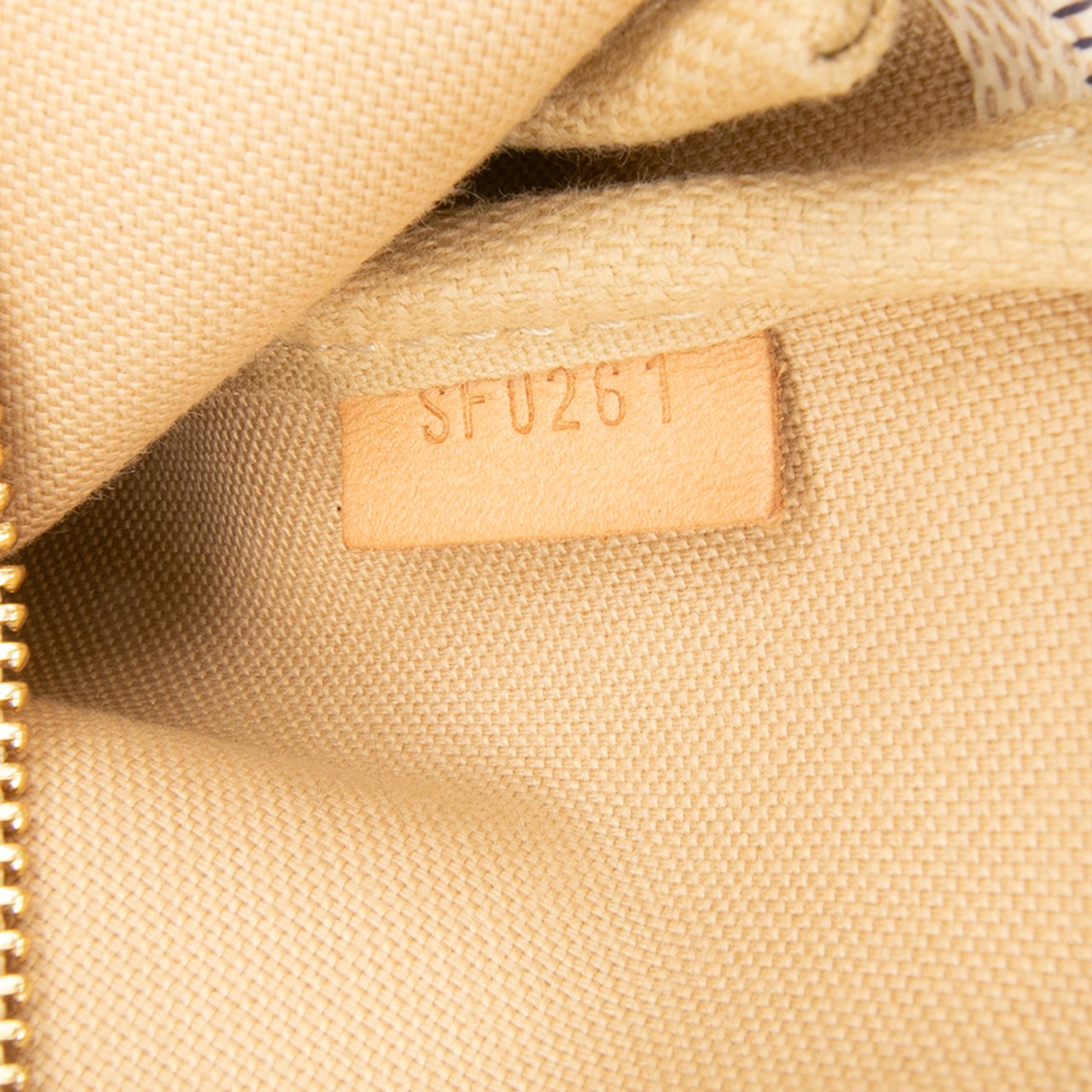 Louis Vuitton Damier Azur Mini Pochette Accessoires Wit