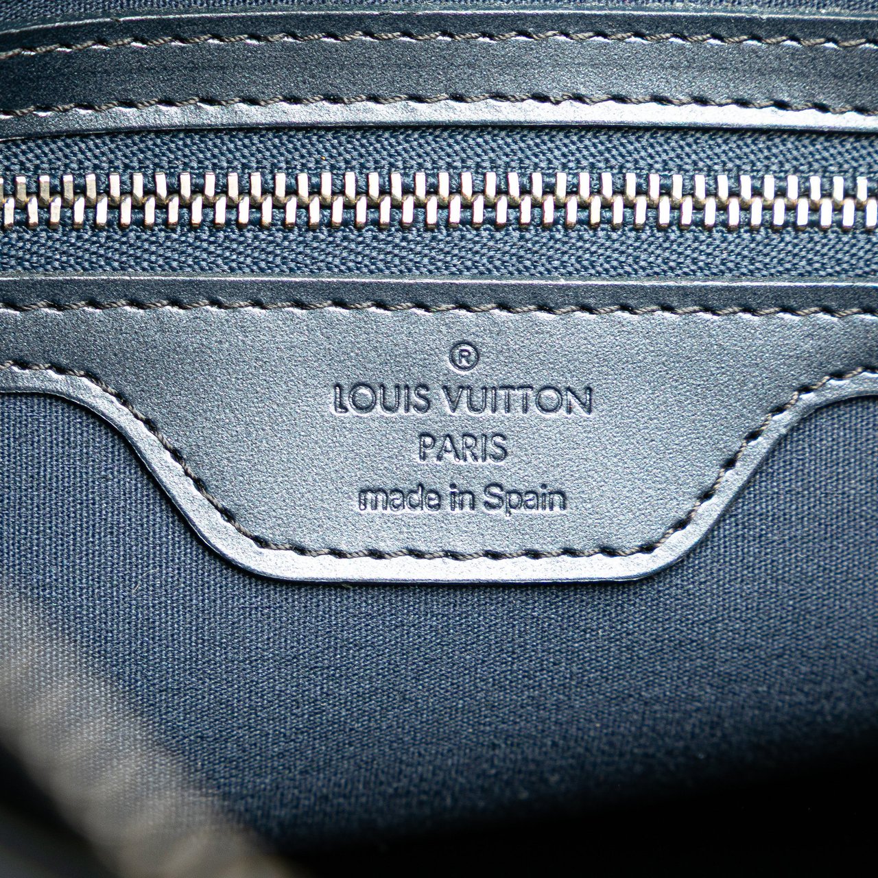 Louis Vuitton Monogram Mat Stockton Blauw
