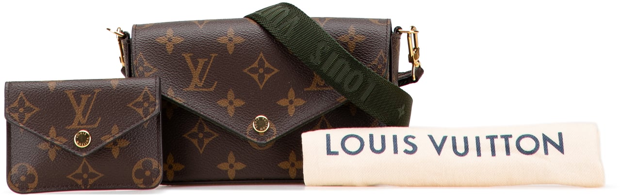 Louis Vuitton Monogram Felicie Strap And Go Bruin
