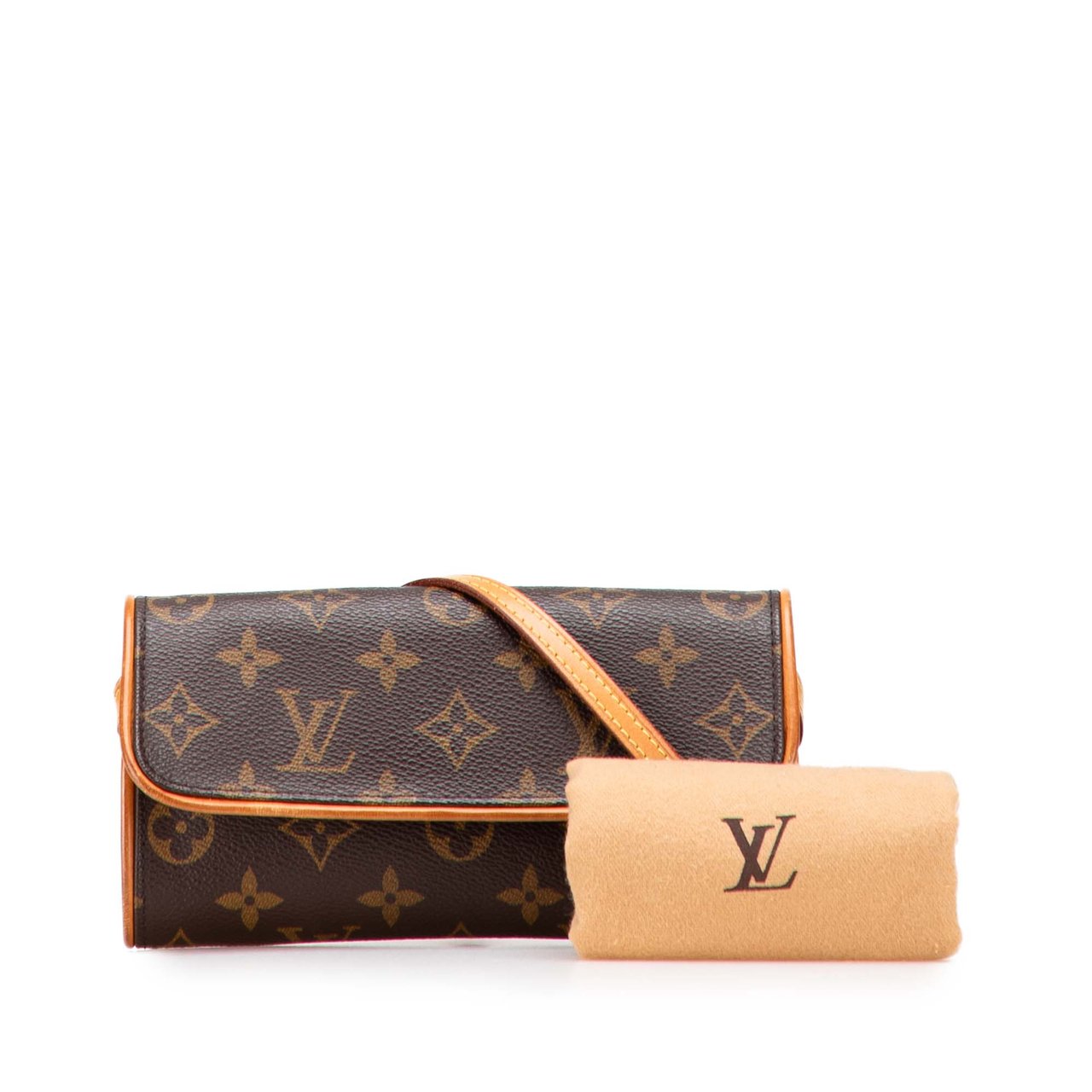 Louis Vuitton Monogram Pochette Twin PM Bruin