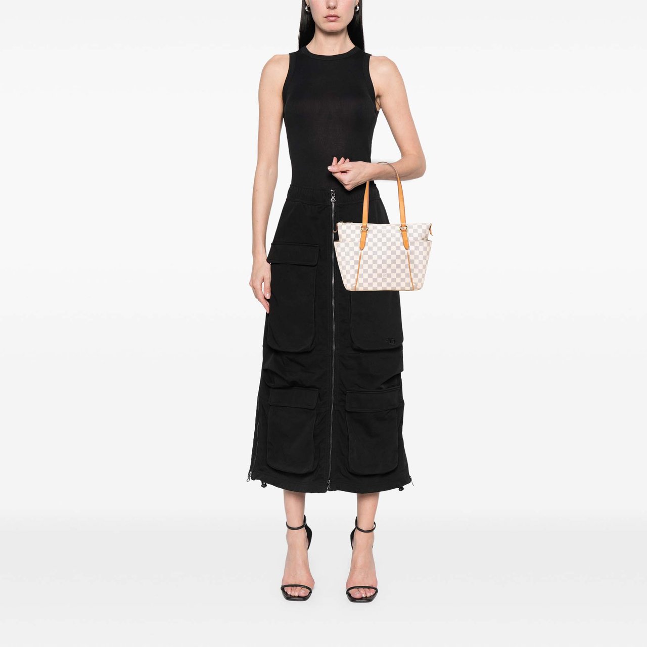 Louis Vuitton Damier Azur Totally PM Wit