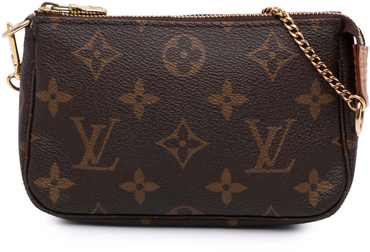 Louis Vuitton Monogram Mini Pochette Accessoires Bruin