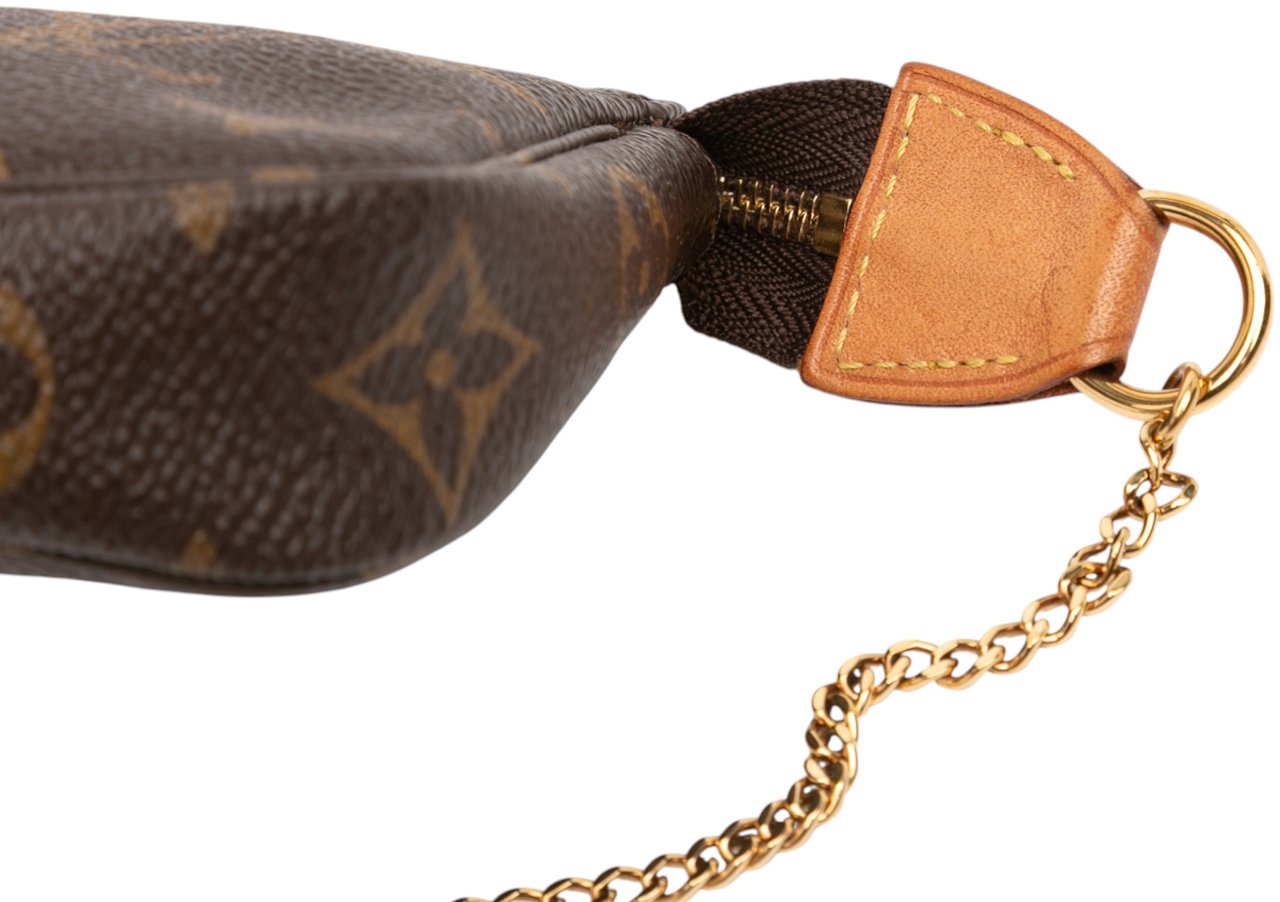 Louis Vuitton Monogram Mini Pochette Accessoires Bruin