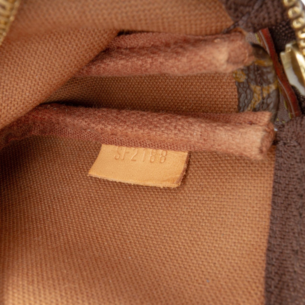 Louis Vuitton Monogram Mini Pochette Accessoires Bruin