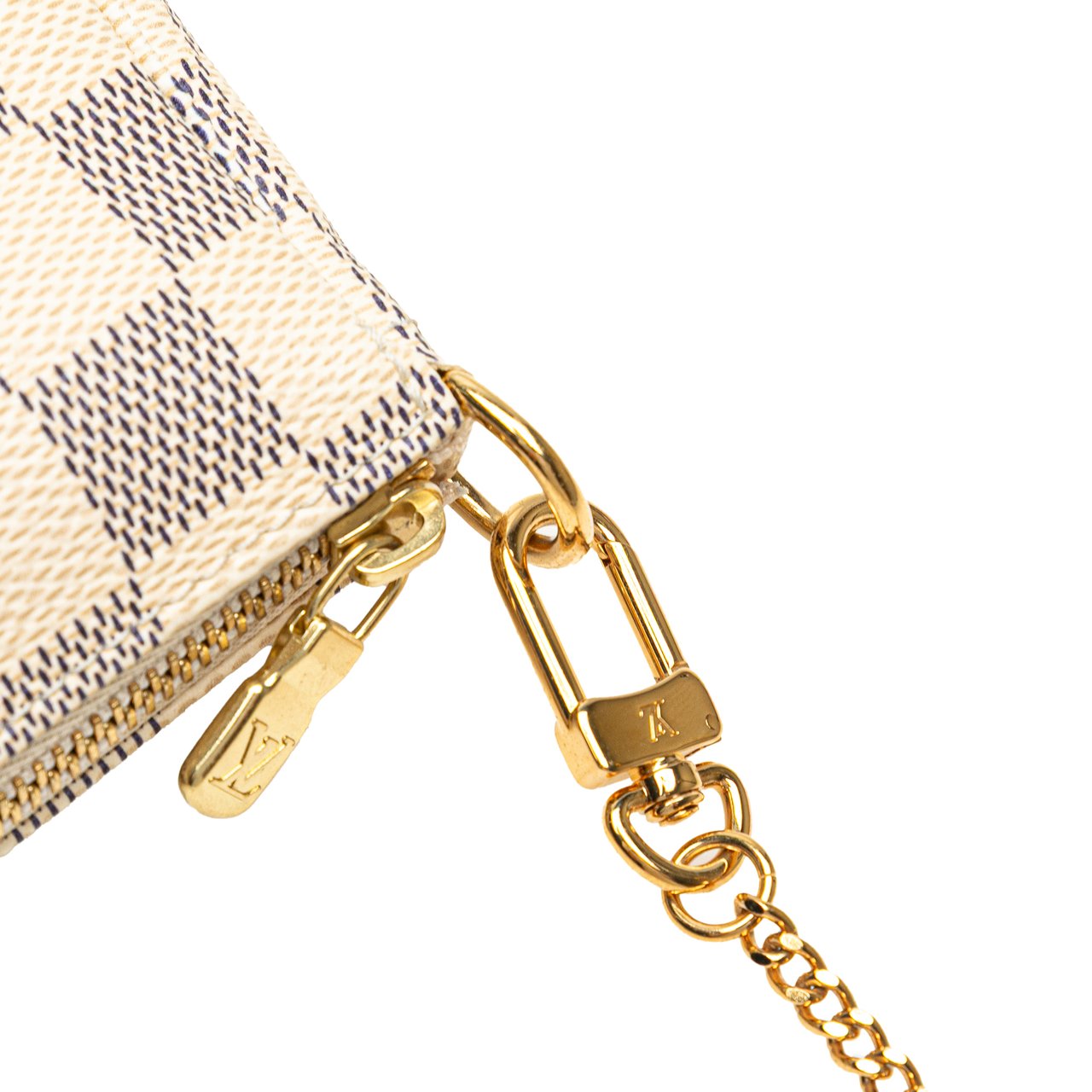 Louis Vuitton Damier Azur Mini Pochette Accessoires Wit