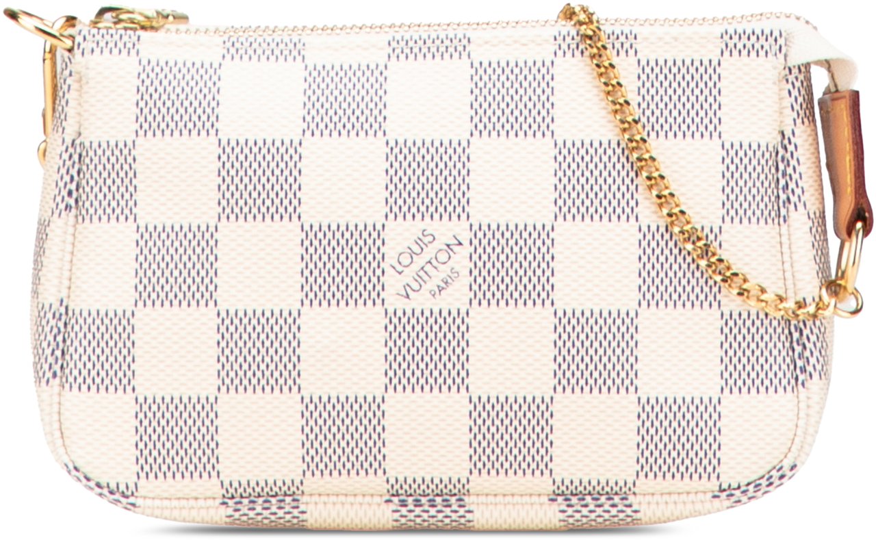 Louis Vuitton Damier Azur Mini Pochette Accessoires Wit