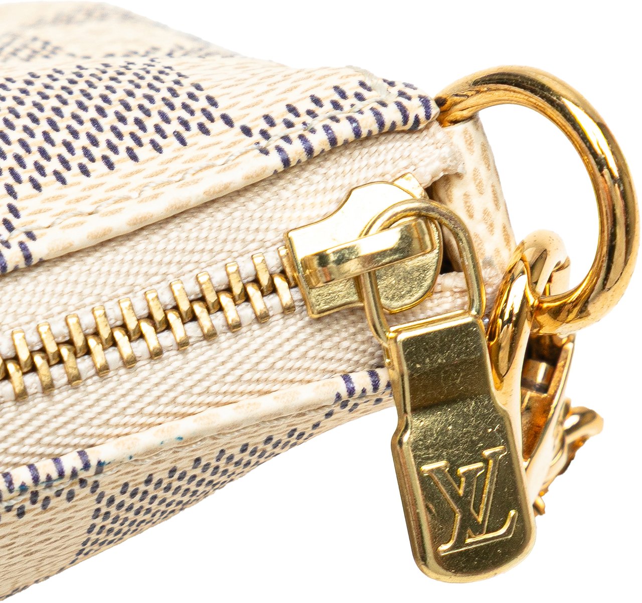 Louis Vuitton Damier Azur Mini Pochette Accessoires Wit