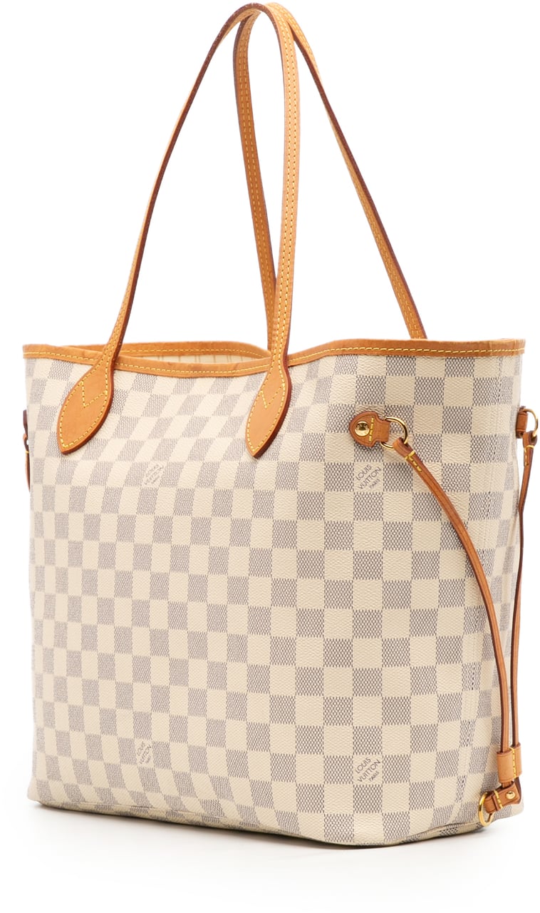 Louis Vuitton Damier Azur Neverfull MM Wit