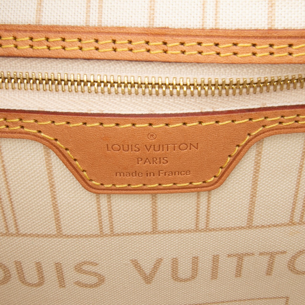 Louis Vuitton Damier Azur Neverfull MM Wit