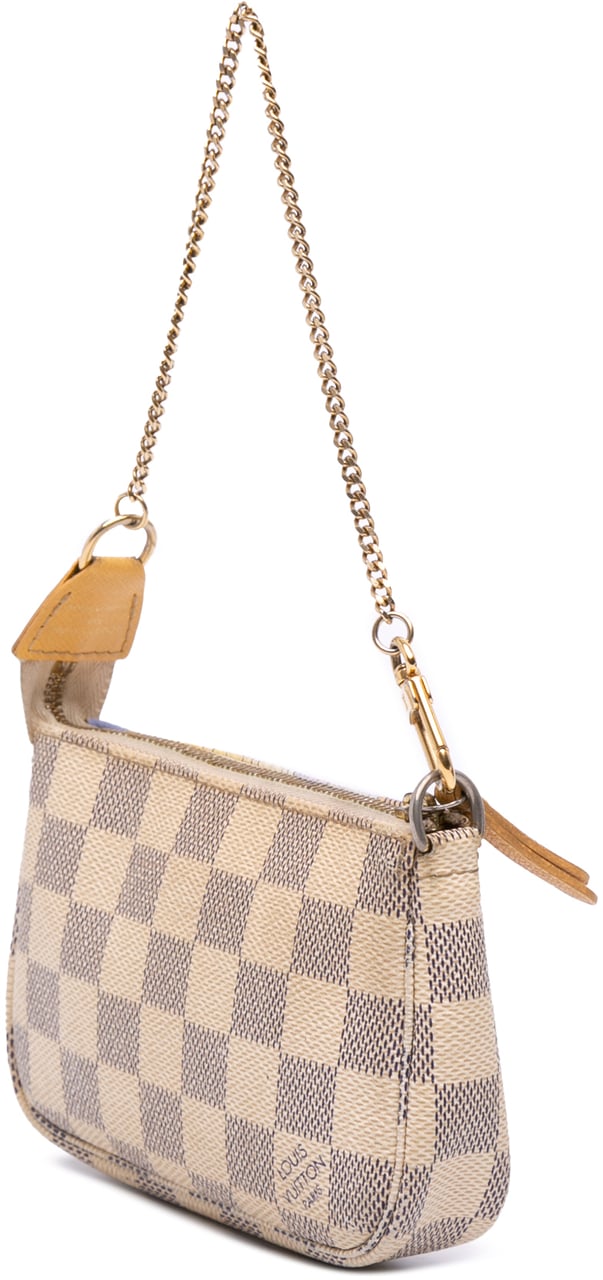 Louis Vuitton Damier Azur Illustre Mini Pochette Accessoires Wit
