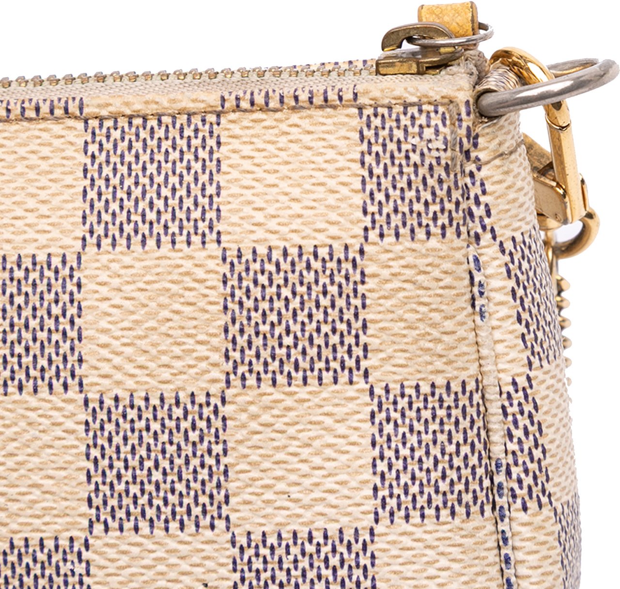 Louis Vuitton Damier Azur Illustre Mini Pochette Accessoires Wit