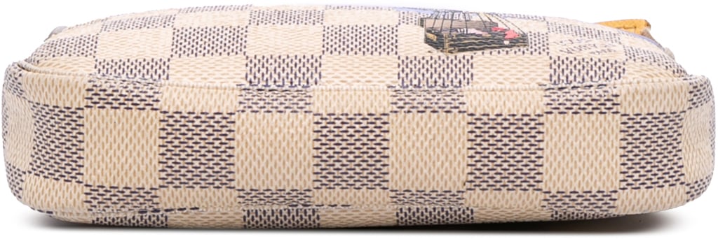 Louis Vuitton Damier Azur Illustre Mini Pochette Accessoires Wit