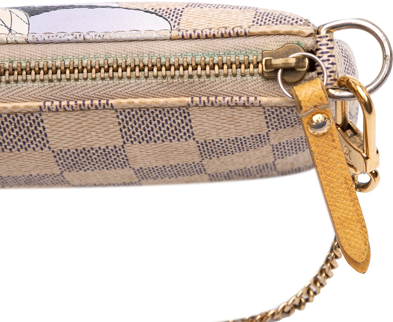 Louis Vuitton Damier Azur Illustre Mini Pochette Accessoires Wit