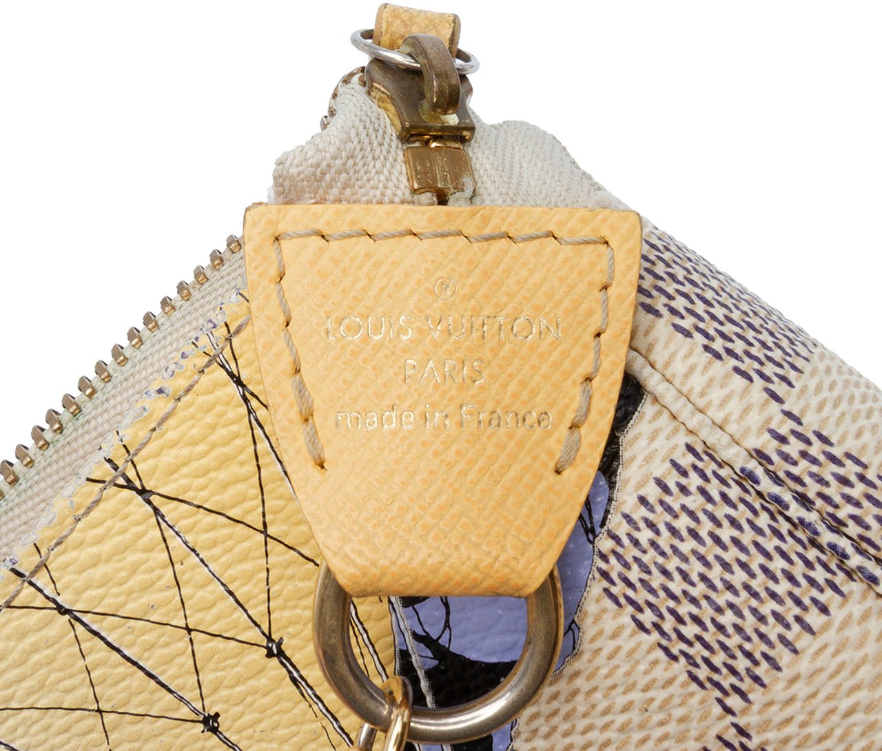 Louis Vuitton Damier Azur Illustre Mini Pochette Accessoires Wit