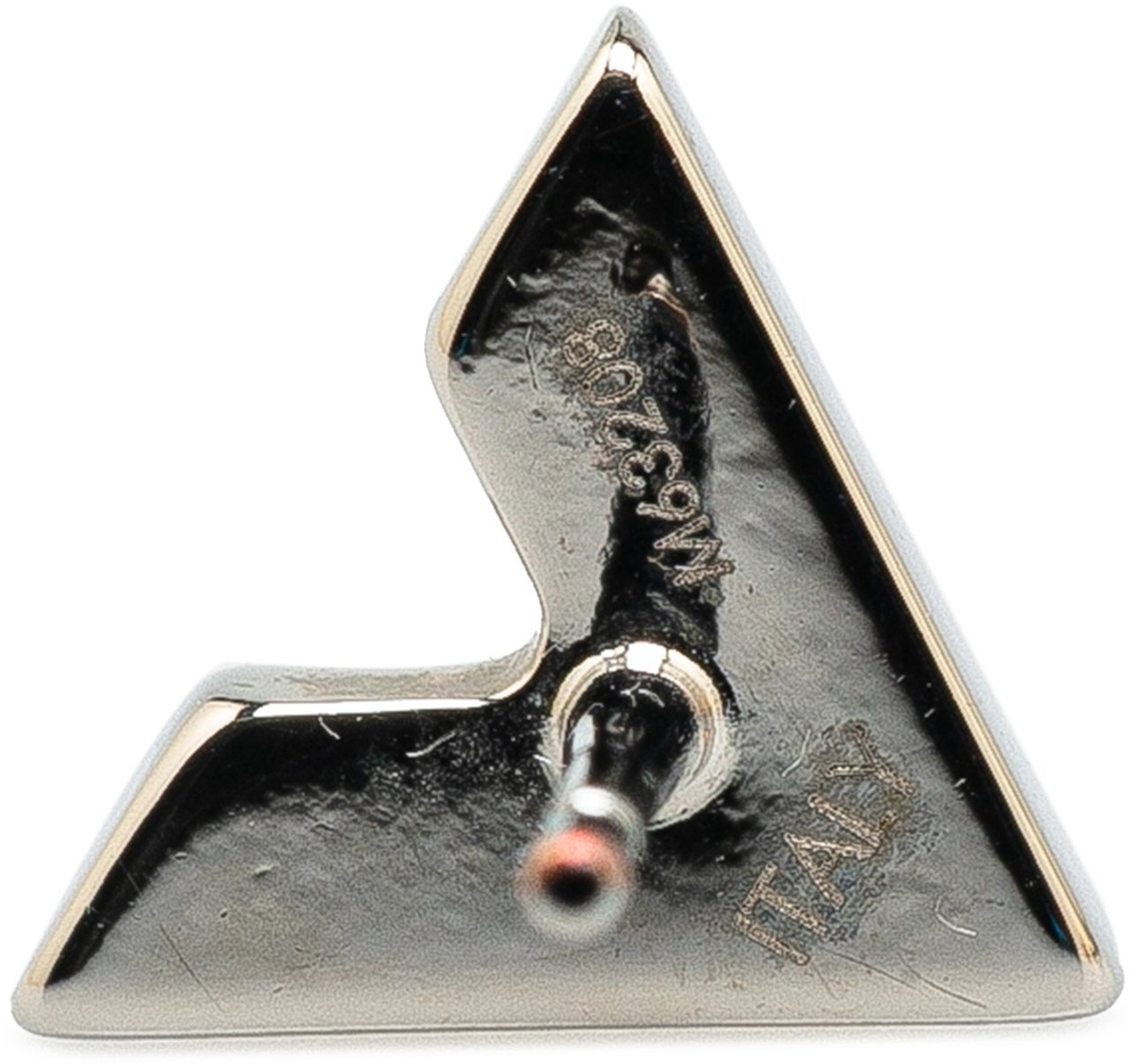 Louis Vuitton Silver Plated Essential V Stud Earrings Zilver