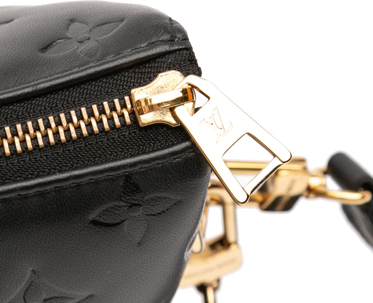 Louis Vuitton Monogram Embossed Puffy Lambskin Coussin PM Zwart