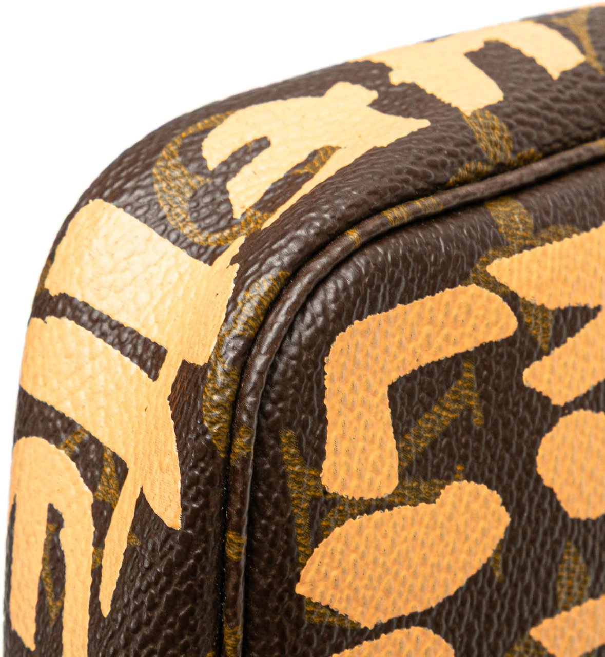 Louis Vuitton Stephen Sprouse Monogram Graffiti Pochette Accessoires Bruin