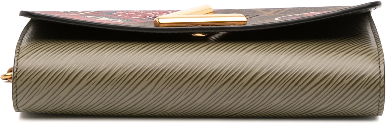 Louis Vuitton Kansai Yamamoto Monogram and Epi Kabuki Twist Wallet on Chain Bruin