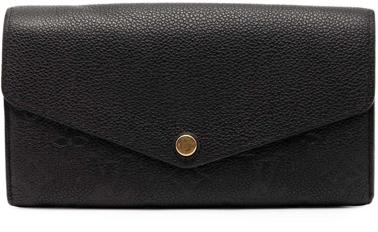 Louis Vuitton Monogram Empreinte Sarah Wallet Zwart
