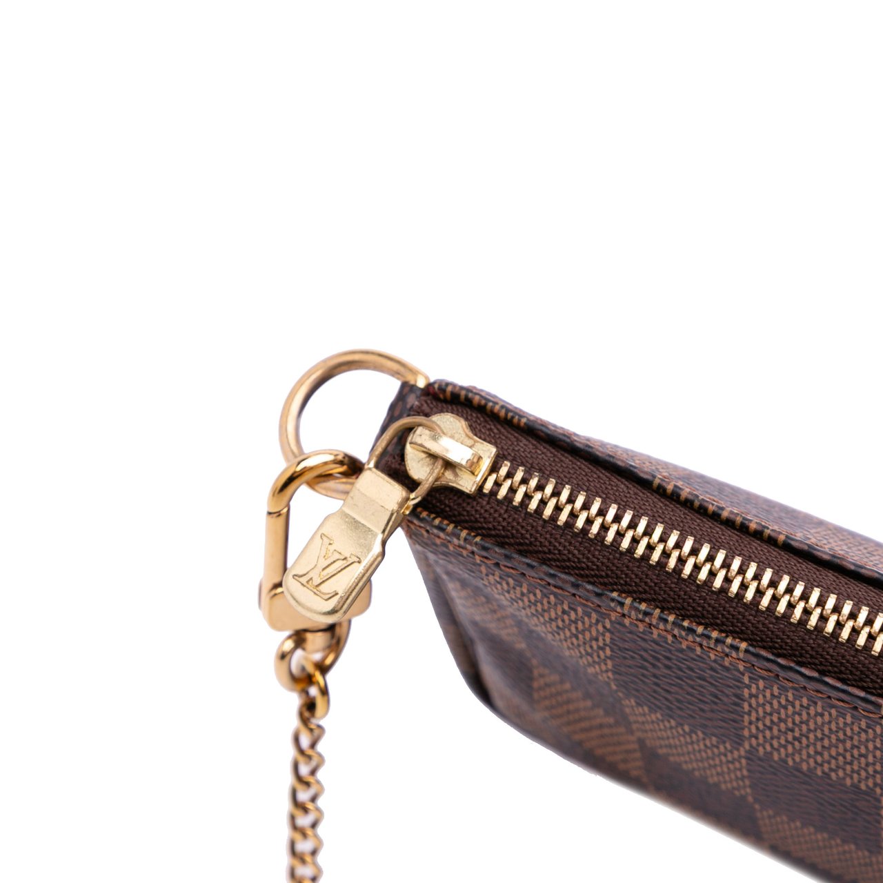 Louis Vuitton Damier Ebene Mini Pochette Accessoires Bruin