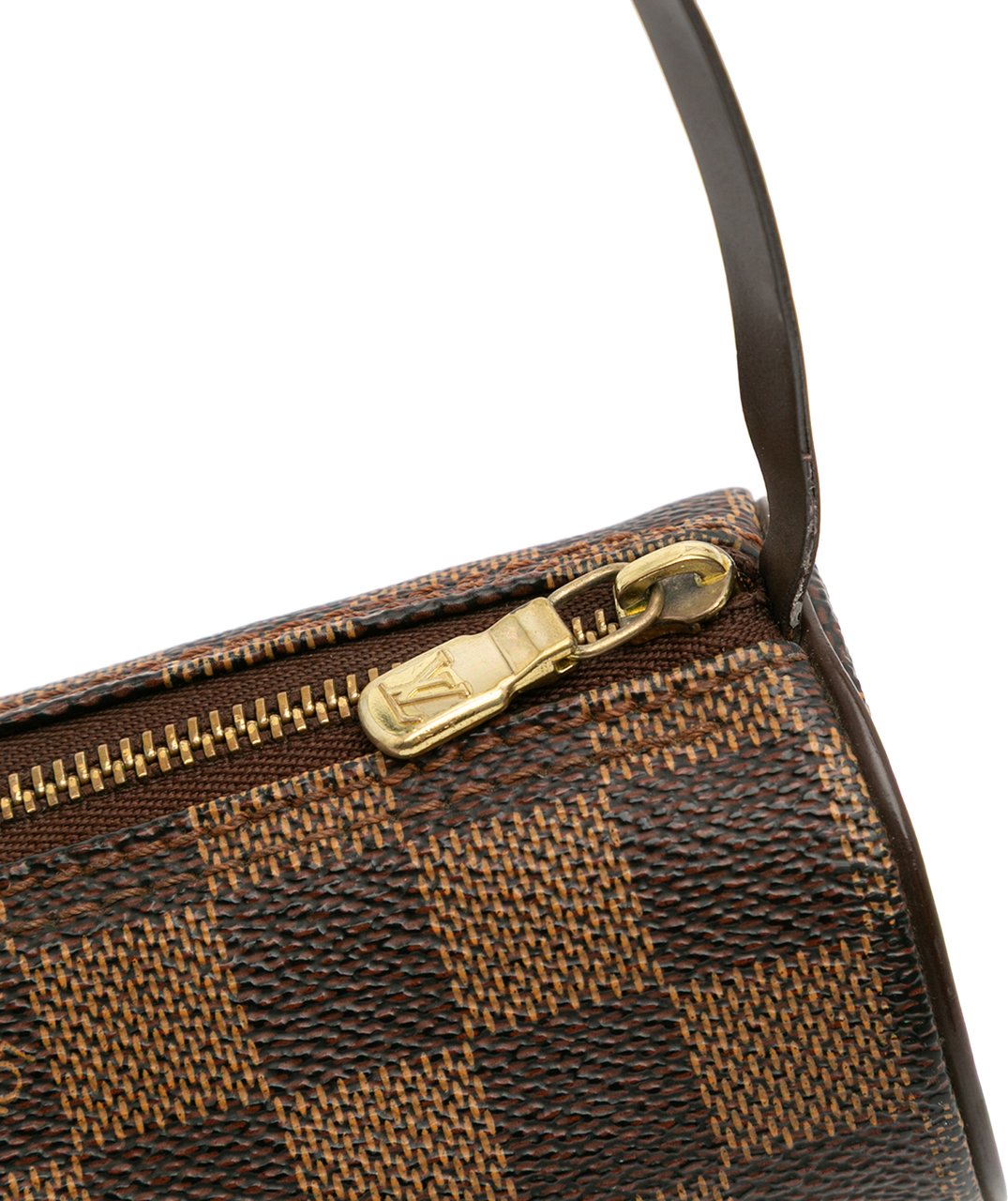 Louis Vuitton Damier Ebene Papillon Pochette Bruin