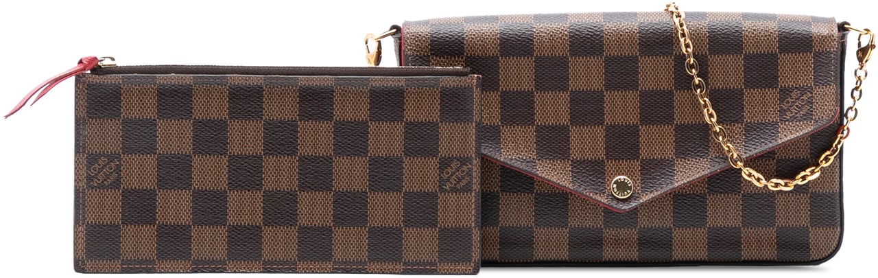 Louis Vuitton Damier Ebene Pochette Felicie Bruin