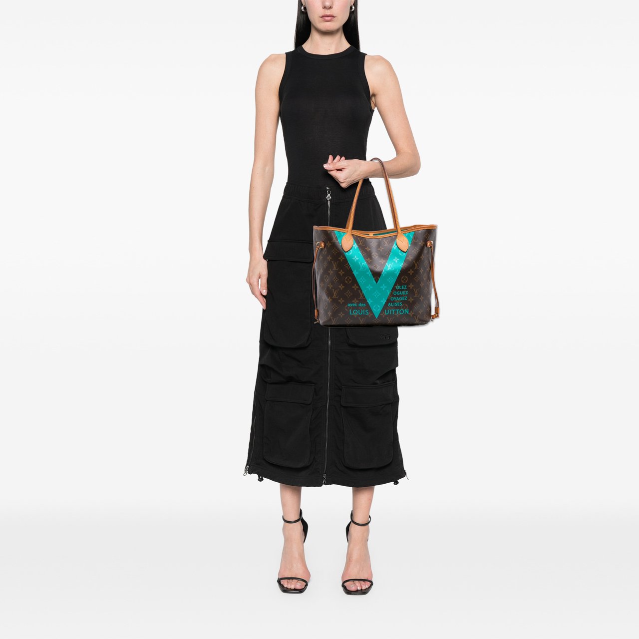 Louis Vuitton Monogram V Neverfull MM Bruin