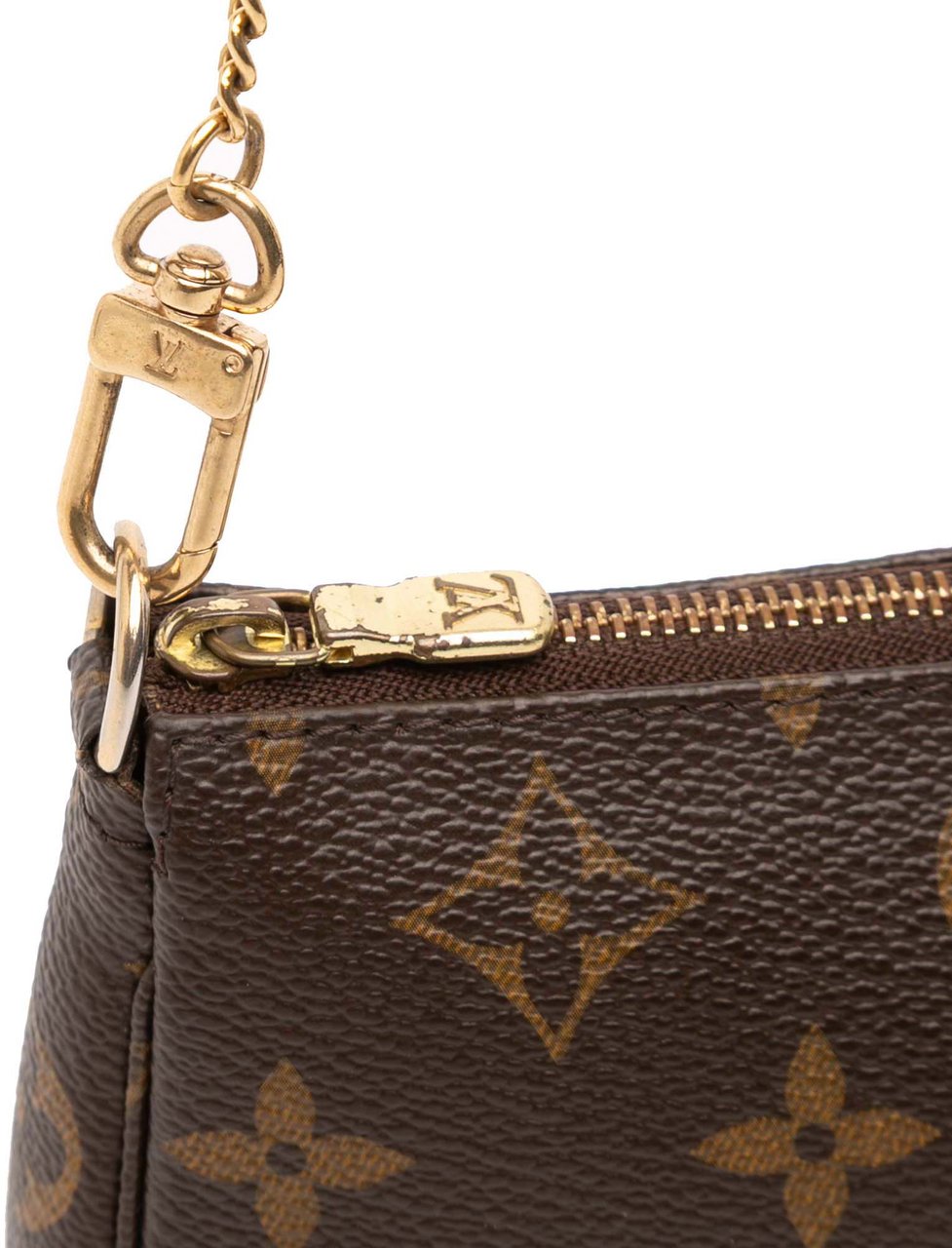 Louis Vuitton Monogram Mini Pochette Accessoires Bruin