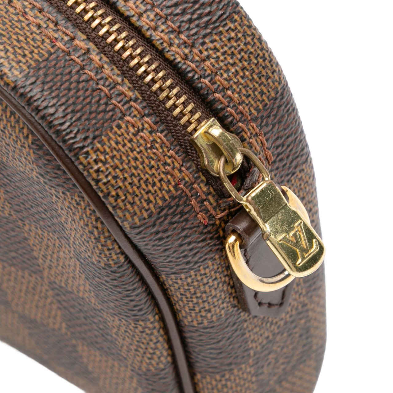 Louis Vuitton Damier Ebene Ipanema Pochette Bruin
