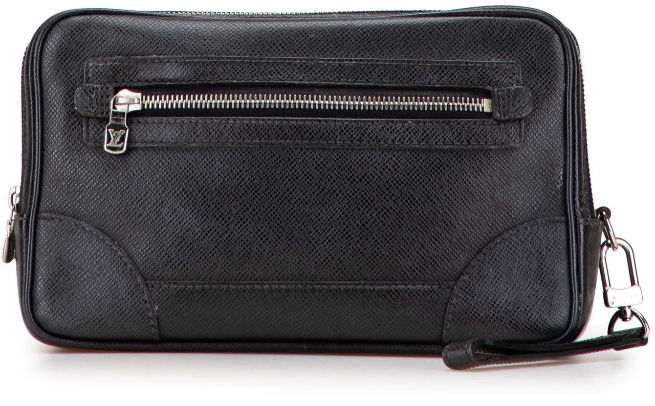 Louis Vuitton Taiga Neo Pavel Clutch Zwart