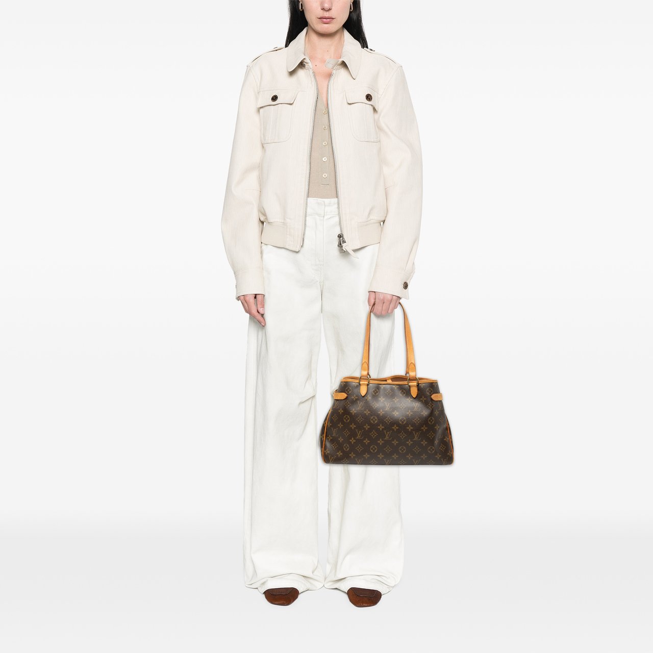 Louis Vuitton Monogram Batignolles Horizontal Bruin