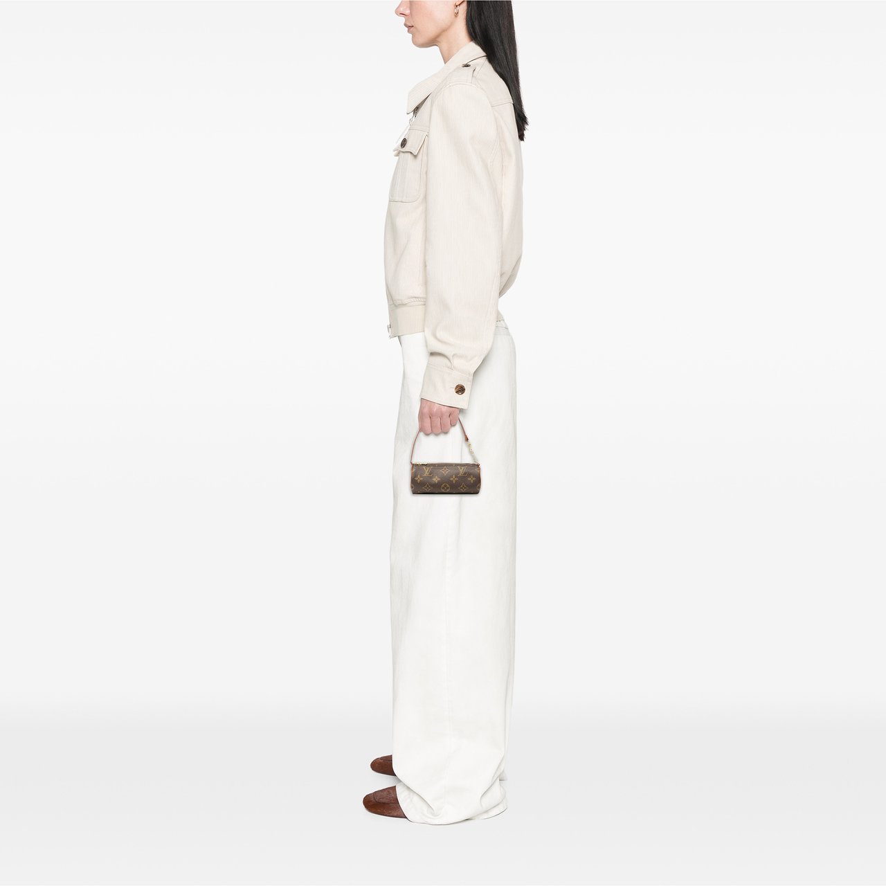 Louis Vuitton Monogram Papillon Pochette Bruin