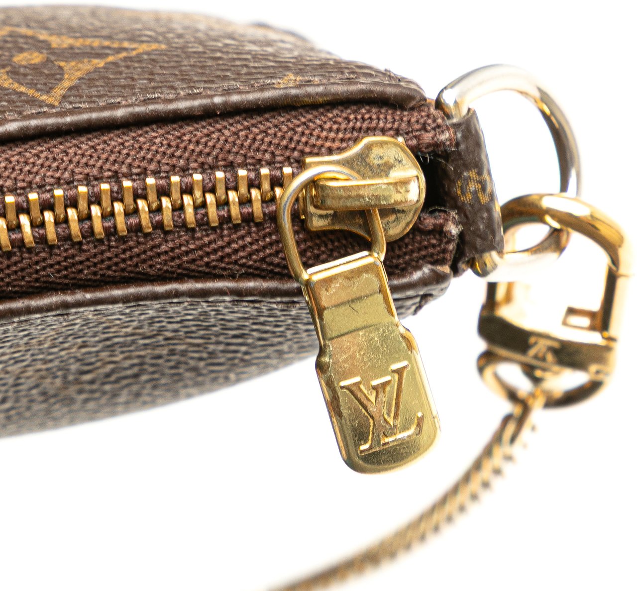 Louis Vuitton Monogram Mini Pochette Accessoires Bruin