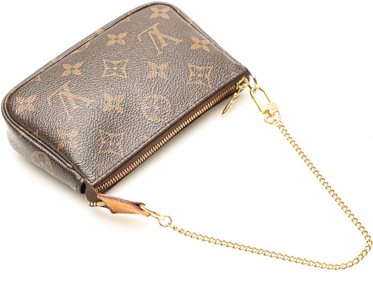 Louis Vuitton Monogram Mini Pochette Accessoires Bruin
